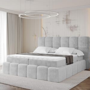 BOXBETT - AURI-H4 - 180x200 Grau Lapitt Holzwerkstoff ALTDECOR Möbel > Betten > Boxspringbetten Anthrazit