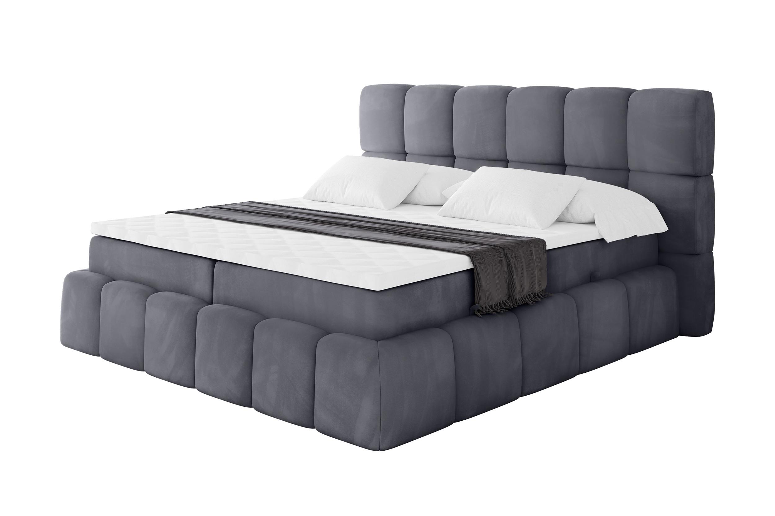 wohnli-moebel-suche-800001425898 Wohnli Möbelsuche - BOXBETT - AURI-H3 - 200x200 Dunkelgrau Casablanca