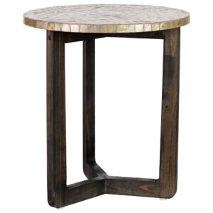 Wohnli Möbelsuche - TISCH aus Holz und Capiz