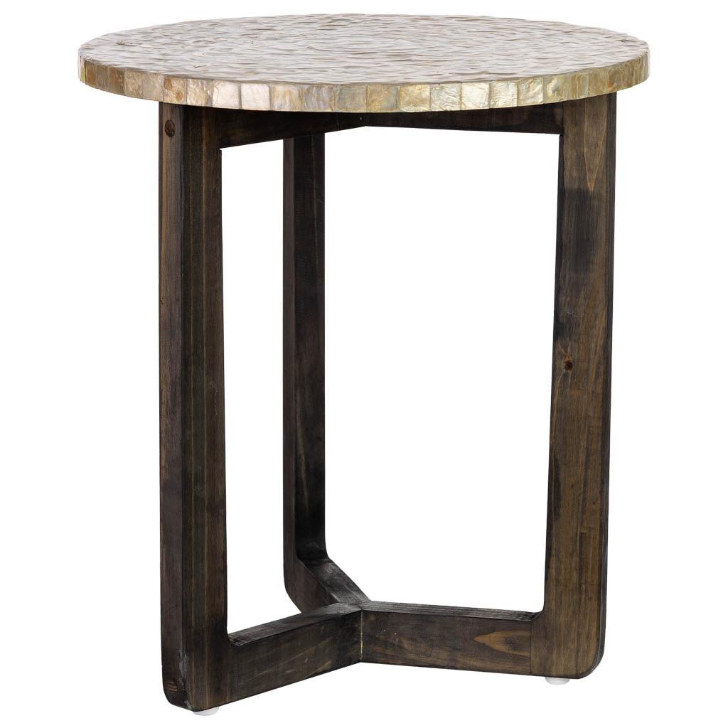Wohnli Möbelsuche - TISCH aus Holz und Capiz