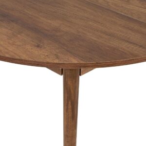 ESSTISCH ausziehbarer von 100 bis 131 cm mit runder Tischplatte 100/100/75 cm Holzwerkstoff Calicosy Möbel > Tische > Esstische Braun