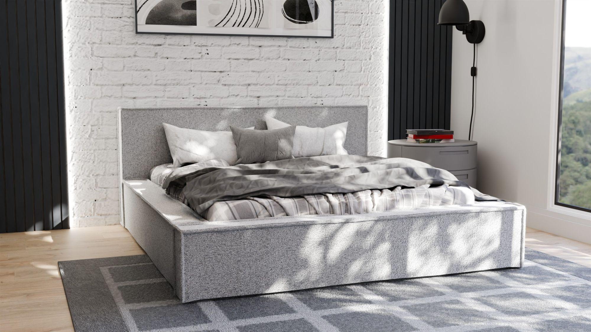 wohnli-moebel-suche-800001427309-1 POLSTERBETT Aldana Komplettset Textil Fun Möbel Möbel > Betten > Polsterbetten Beige