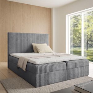 BOXBETT Arnau Textil Fun Möbel Möbel > Betten > Boxspringbetten Grau