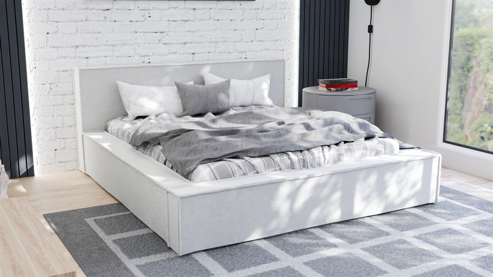 wohnli-moebel-suche-800001427541-1 POLSTERBETT Aldana In Freya Textil Fun Möbel Möbel > Betten > Polsterbetten Weiß