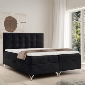 BOXBETT Candela Pre..überlänge Textil Fun Möbel Möbel > Betten > Boxspringbetten Schwarz