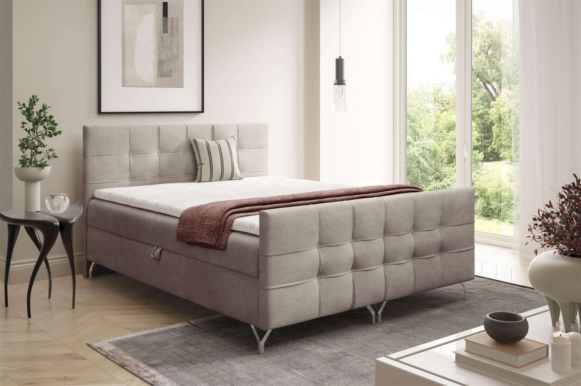 wohnli-moebel-suche-800001427748-1 BOXBETT Perla Premium Textil Fun Möbel Möbel > Betten > Boxspringbetten Beige