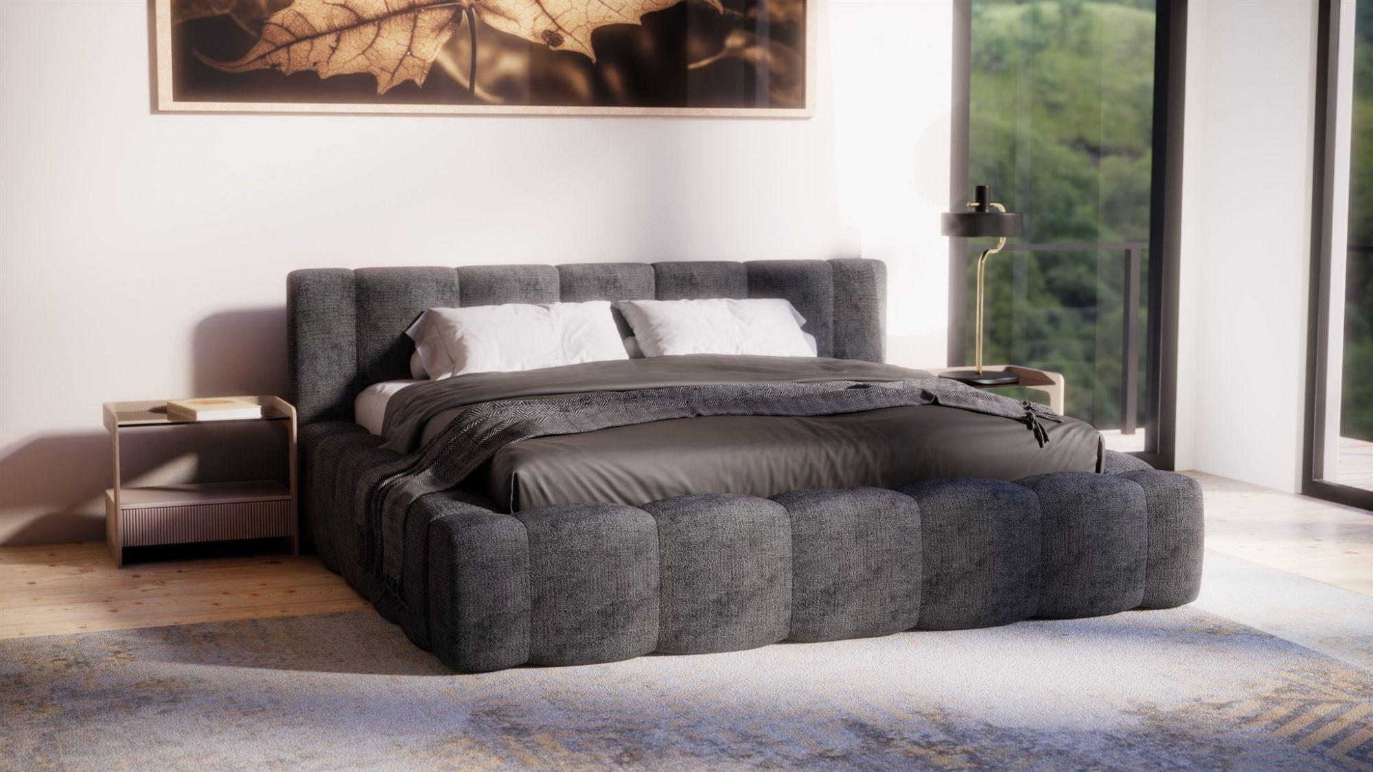 POLSTERBETT Lizeth In Perfect Harmony Textil Fun Möbel Möbel > Betten > Polsterbetten Anthrazit