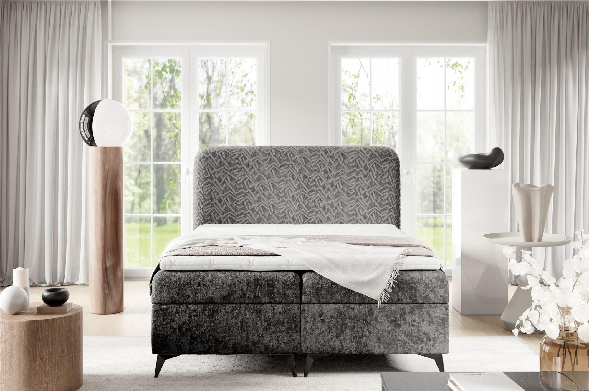 wohnli-moebel-suche-800001427819-1 BOXBETT Triana Premium Textil Fun Möbel Möbel > Betten > Boxspringbetten Grau