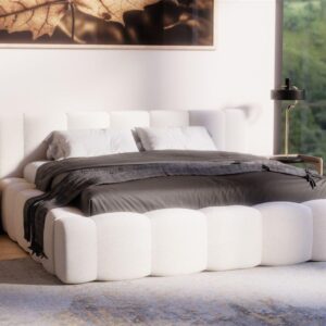 wohnli-moebel-suche-800001427828-1 POLSTERBETT Lizeth Komplettset Textil Fun Möbel Möbel > Betten > Polsterbetten Weiß