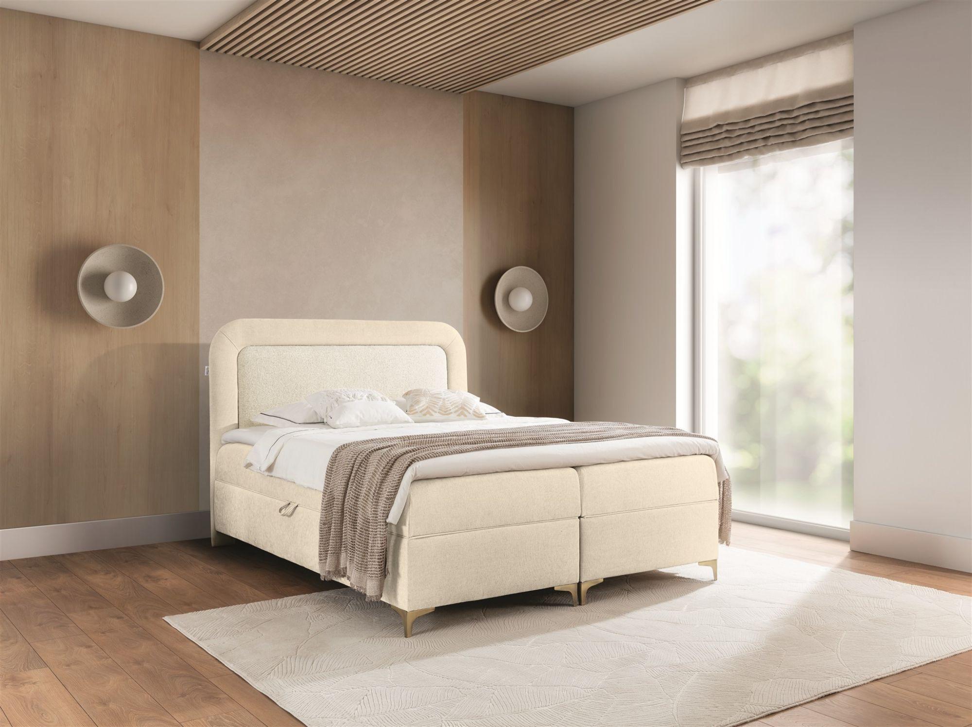 BOXBETT Willow Textil Fun Möbel Möbel > Betten > Boxspringbetten Weiß
