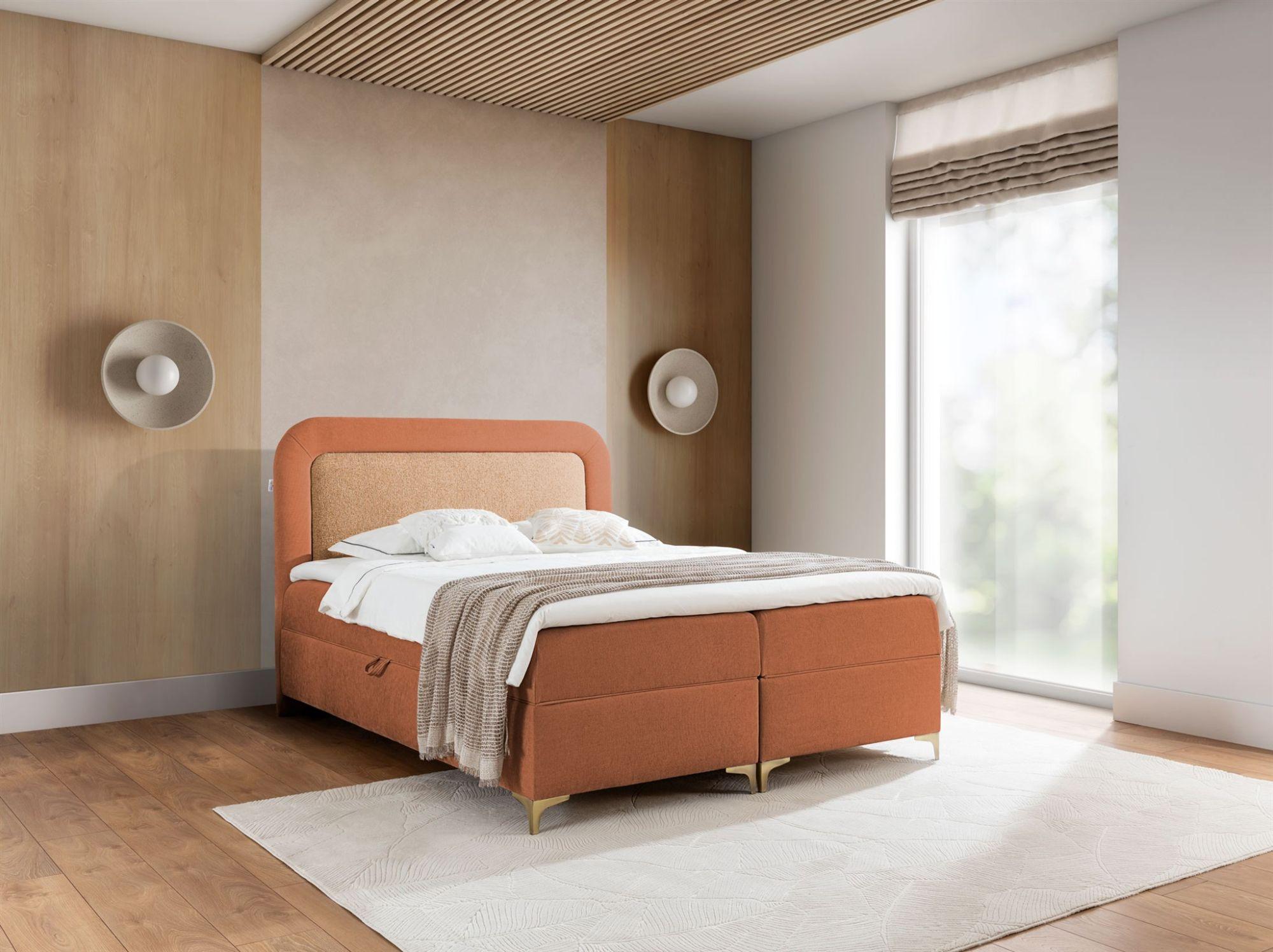 BOXBETT Willow Textil Fun Möbel Möbel > Betten > Boxspringbetten Braun