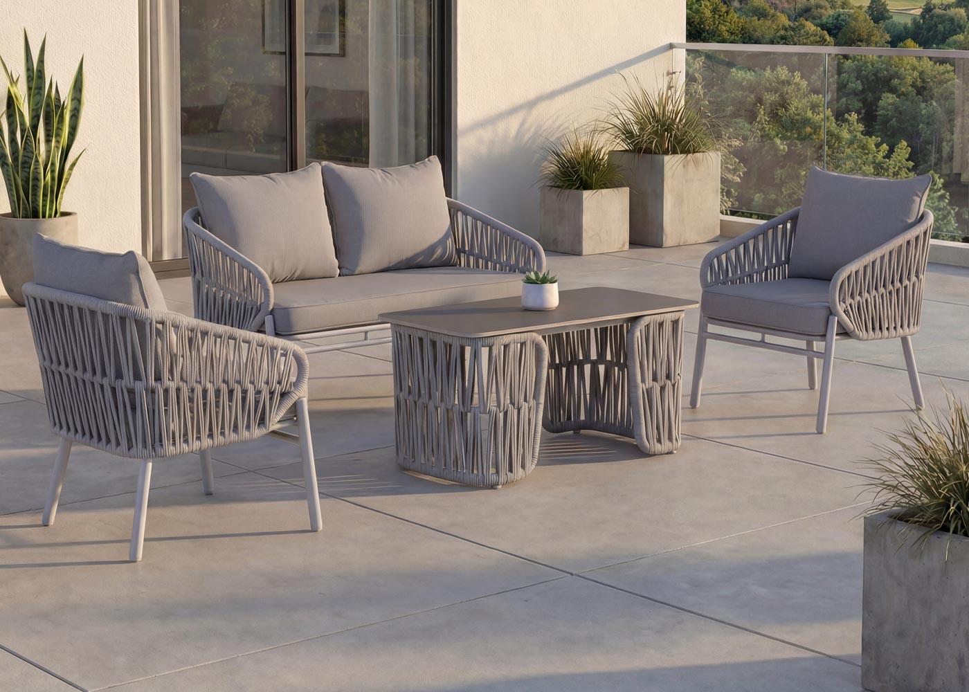 wohnli-moebel-suche-800001428499-1 GARTENBANK Hellgrau Metall MCW Garten & Outdoor > Gartenmöbel > Gartenbänke Grau