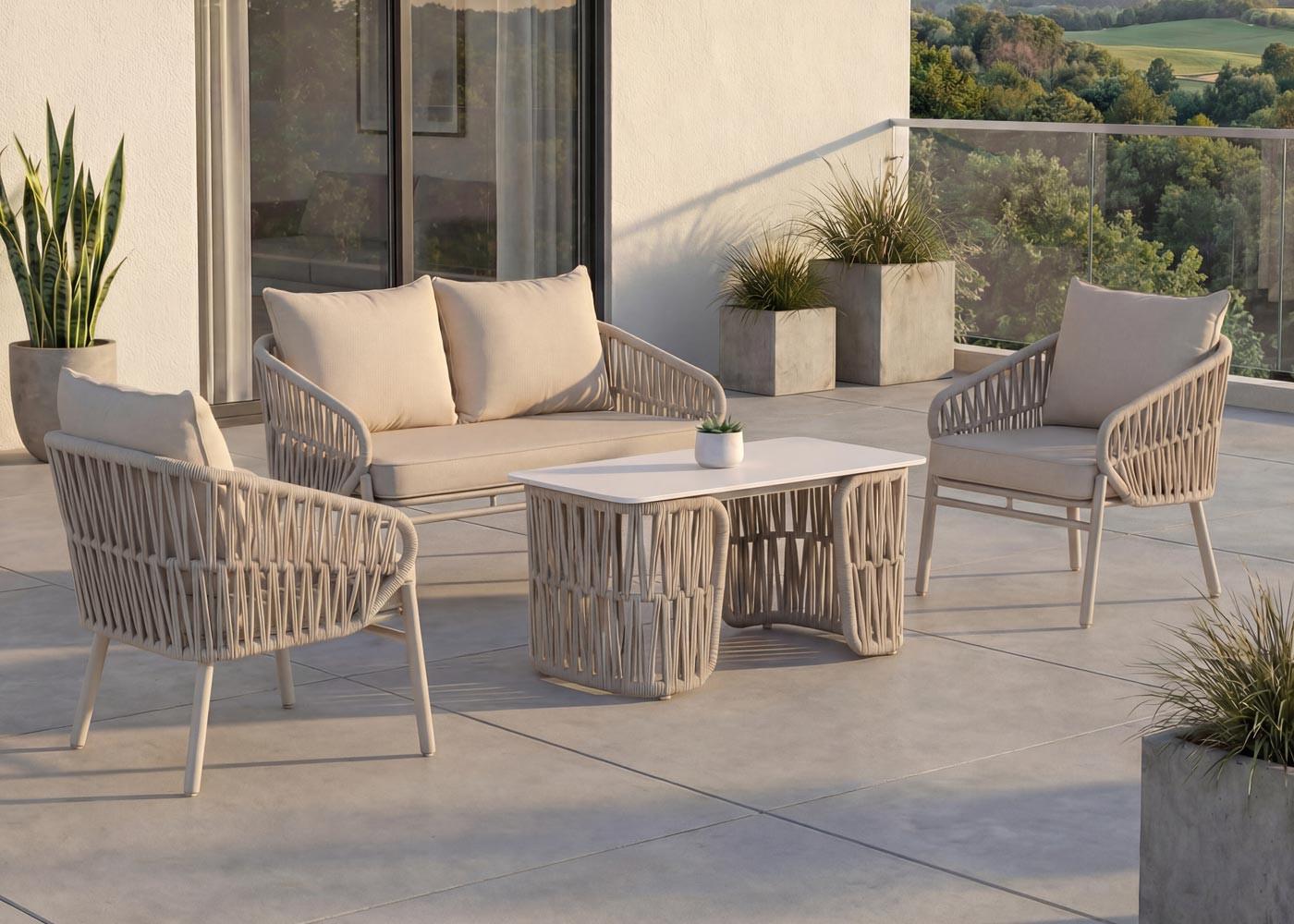 wohnli-moebel-suche-800001428500-1 GARTENBANK Cremeweiß Metall MCW Garten & Outdoor > Gartenmöbel > Gartenbänke Weiß