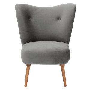 wohnli-moebel-suche-800001430392-1 COCKTAILSESSEL Kayra Samtvelours grau Kunststoff 58aufmkessel Möbel > Sessel > Polstersessel Grau