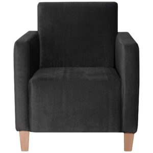 wohnli-moebel-suche-800001430425-1 SESSEL Kaylee Samtvelours schwarz Kunststoff 58aufmkessel Möbel > Sessel > Polstersessel Schwarz
