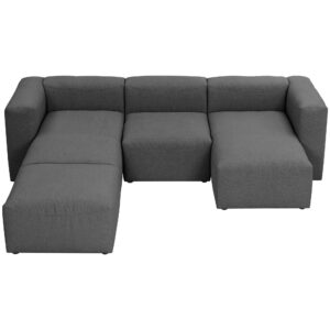 wohnli-moebel-suche-800001430566-1 WOHNLANDSCHAFT 4 Kattrina Flachgewebe anthrazit Kunststoff 58aufmkessel Möbel > Sofas & Couches > Wohnlandschaften > Wohnlandschaften U-Form Anthrazit