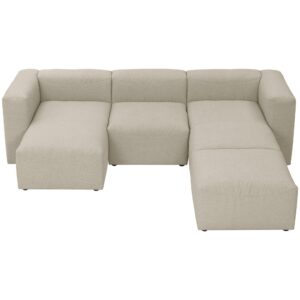 wohnli-moebel-suche-800001430588-1 WOHNLANDSCHAFT 2 Kattrina Flachgewebe creme Kunststoff 58aufmkessel Möbel > Sofas & Couches > Wohnlandschaften > Wohnlandschaften U-Form Weiß