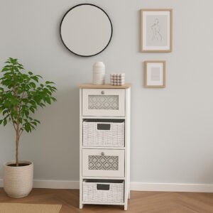 KOMMODE Weiß Holz MCW Möbel > Kommoden & Schubladenschränke > Kommoden Weiß