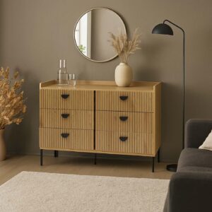 wohnli-moebel-suche-800001431426-1 KOMMODE Beige Holz MCW Möbel > Kommoden & Schubladenschränke > Kommoden Beige