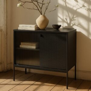 wohnli-moebel-suche-800001431463-1 KOMMODE Schwarz Metall MCW Möbel > Kommoden & Schubladenschränke > Kommoden Schwarz