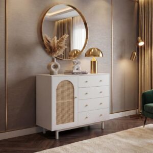 KOMMODE Weiß Holz MCW Möbel > Kommoden & Schubladenschränke > Kommoden Weiß