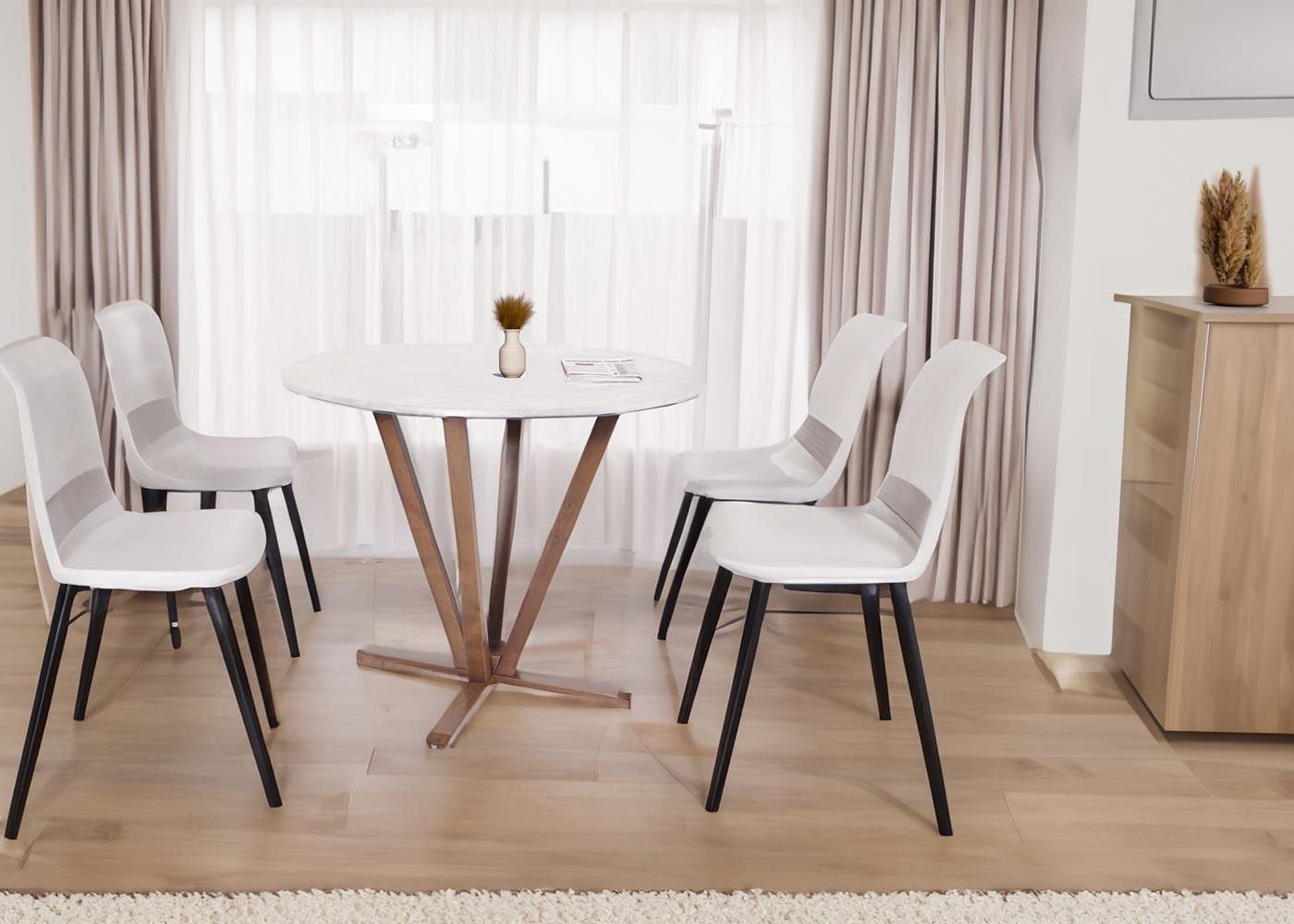 BISTROTISCH -S rund Hellgrau Holz MCW Möbel > Tische > Bartische Grau