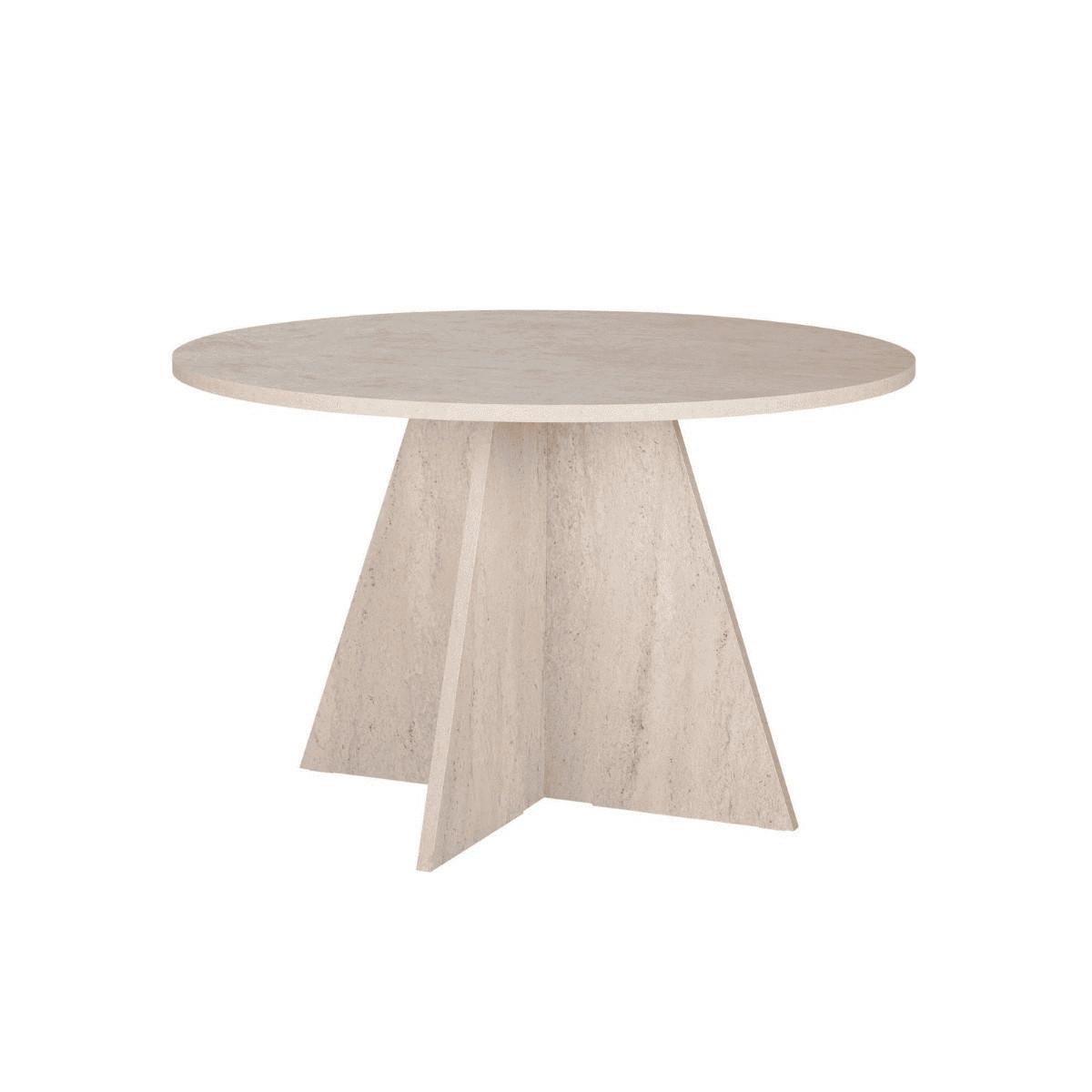 Wohnli Möbelsuche - ESSTISCH mit rundem Tischplatte D120 cm 120/120/75 cm