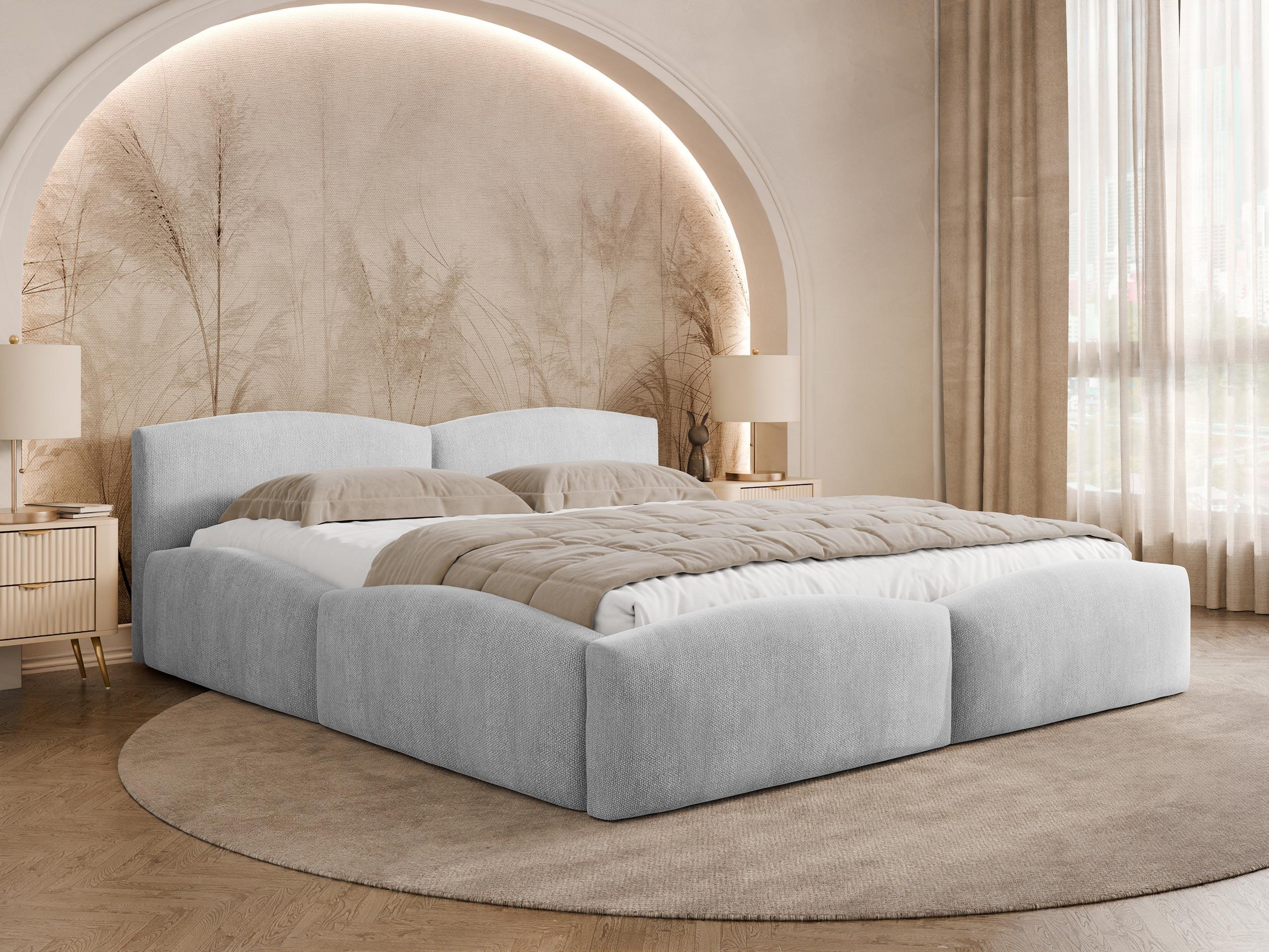 POLSTERBETT Mirala Textil MIRJAN24 Möbel > Betten > Polsterbetten Grau