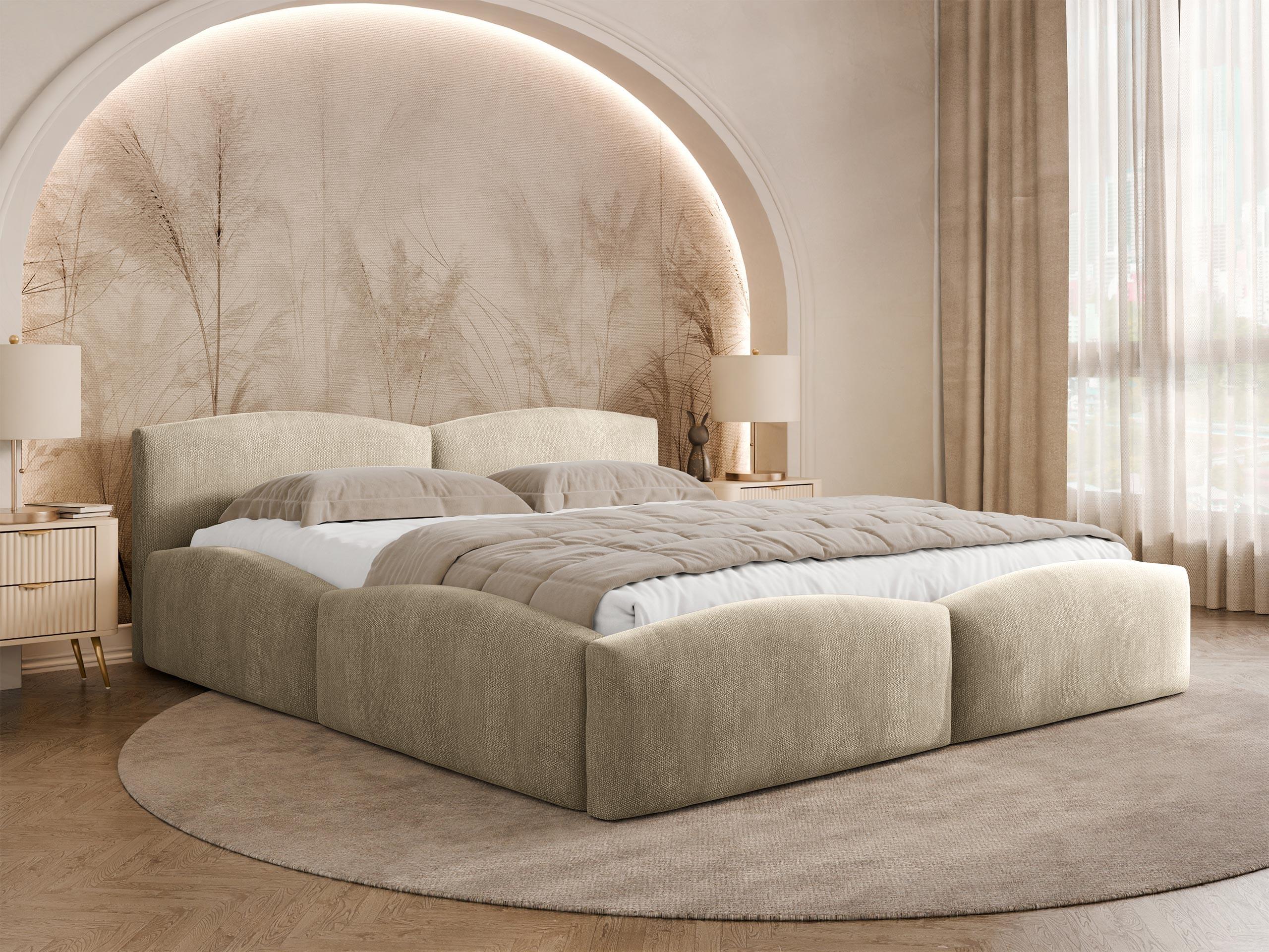 POLSTERBETT Mirala Textil MIRJAN24 Möbel > Betten > Polsterbetten Beige