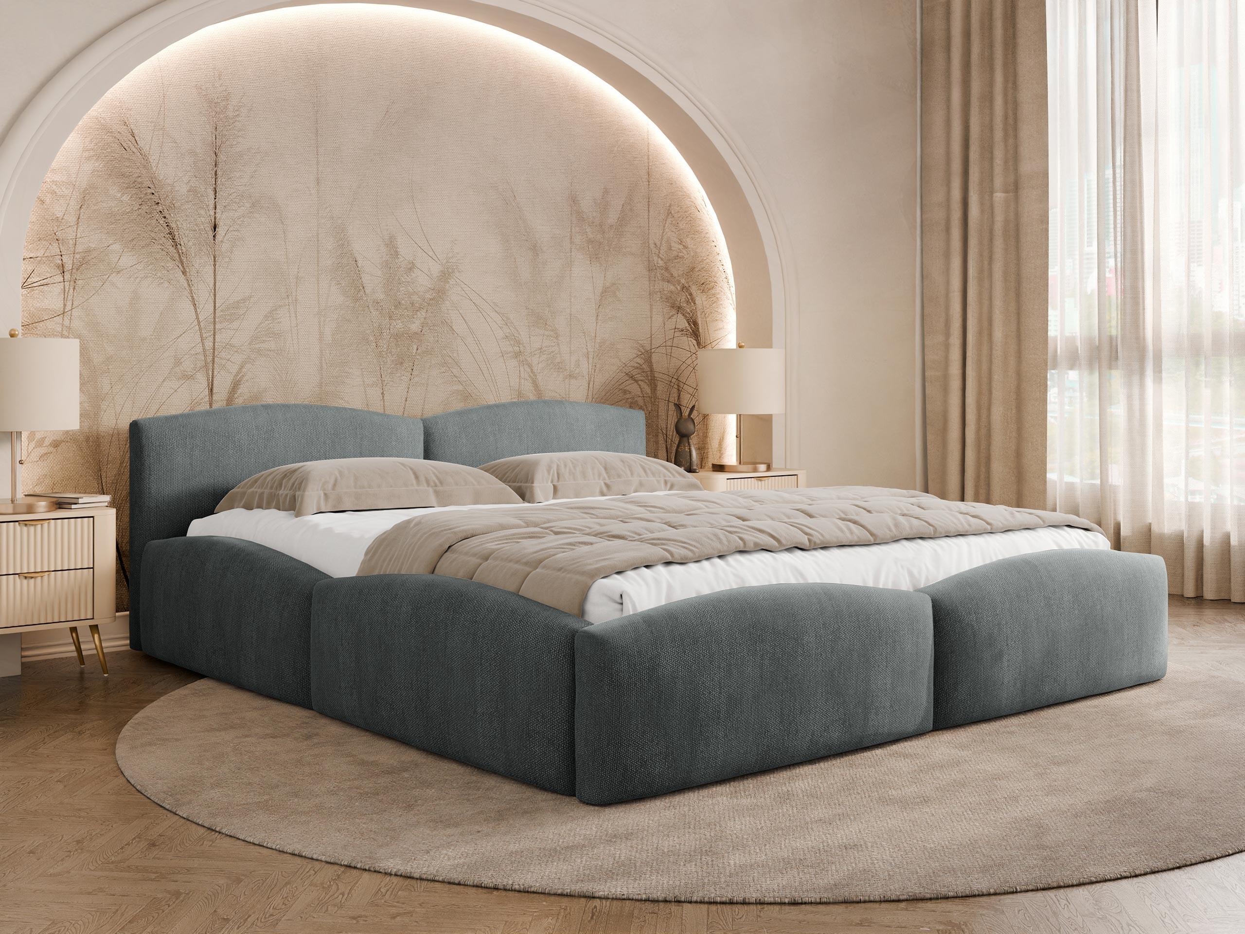 POLSTERBETT Mirala Textil MIRJAN24 Möbel > Betten > Polsterbetten Grau