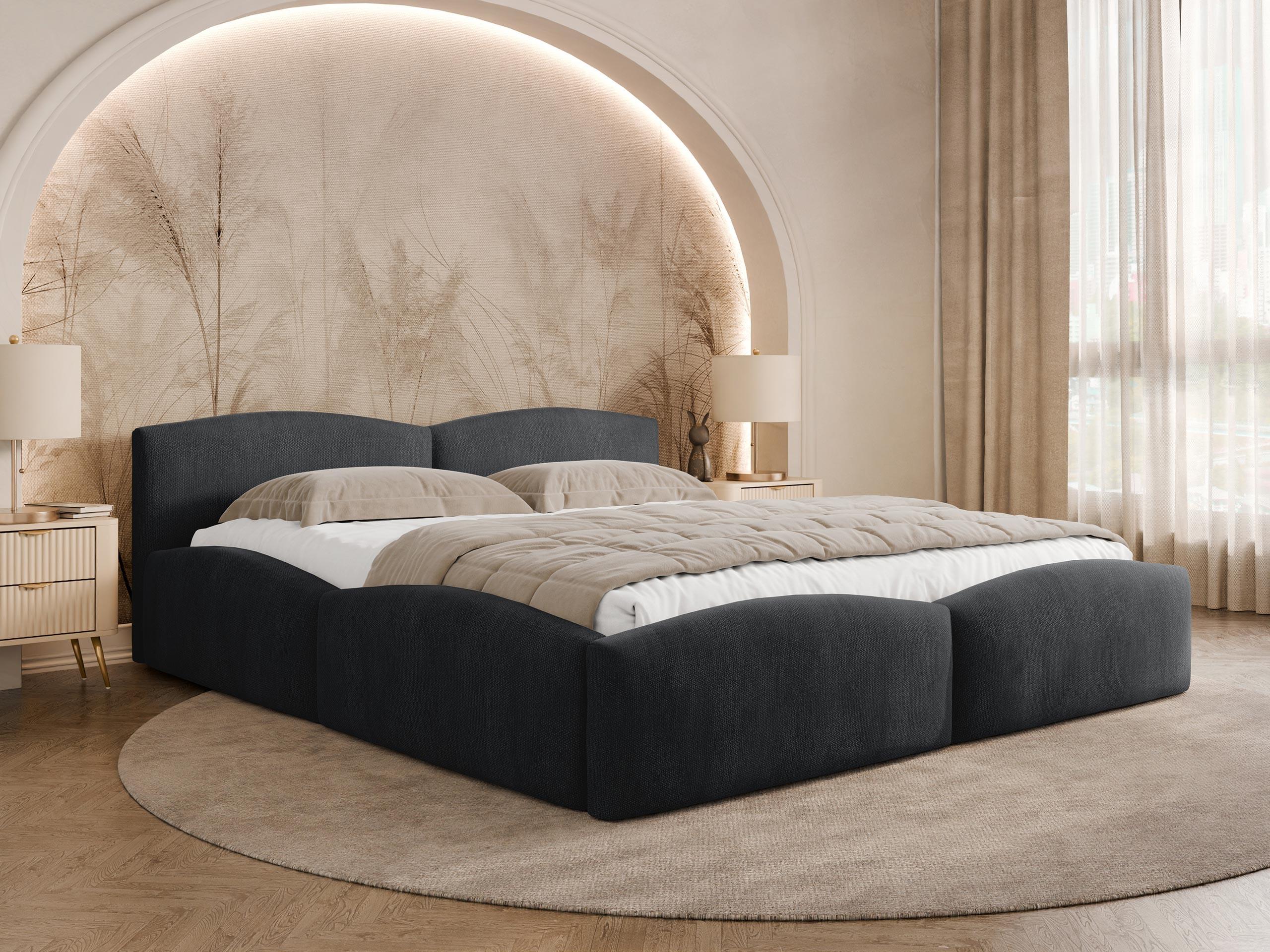 POLSTERBETT Mirala Textil MIRJAN24 Möbel > Betten > Polsterbetten Grau
