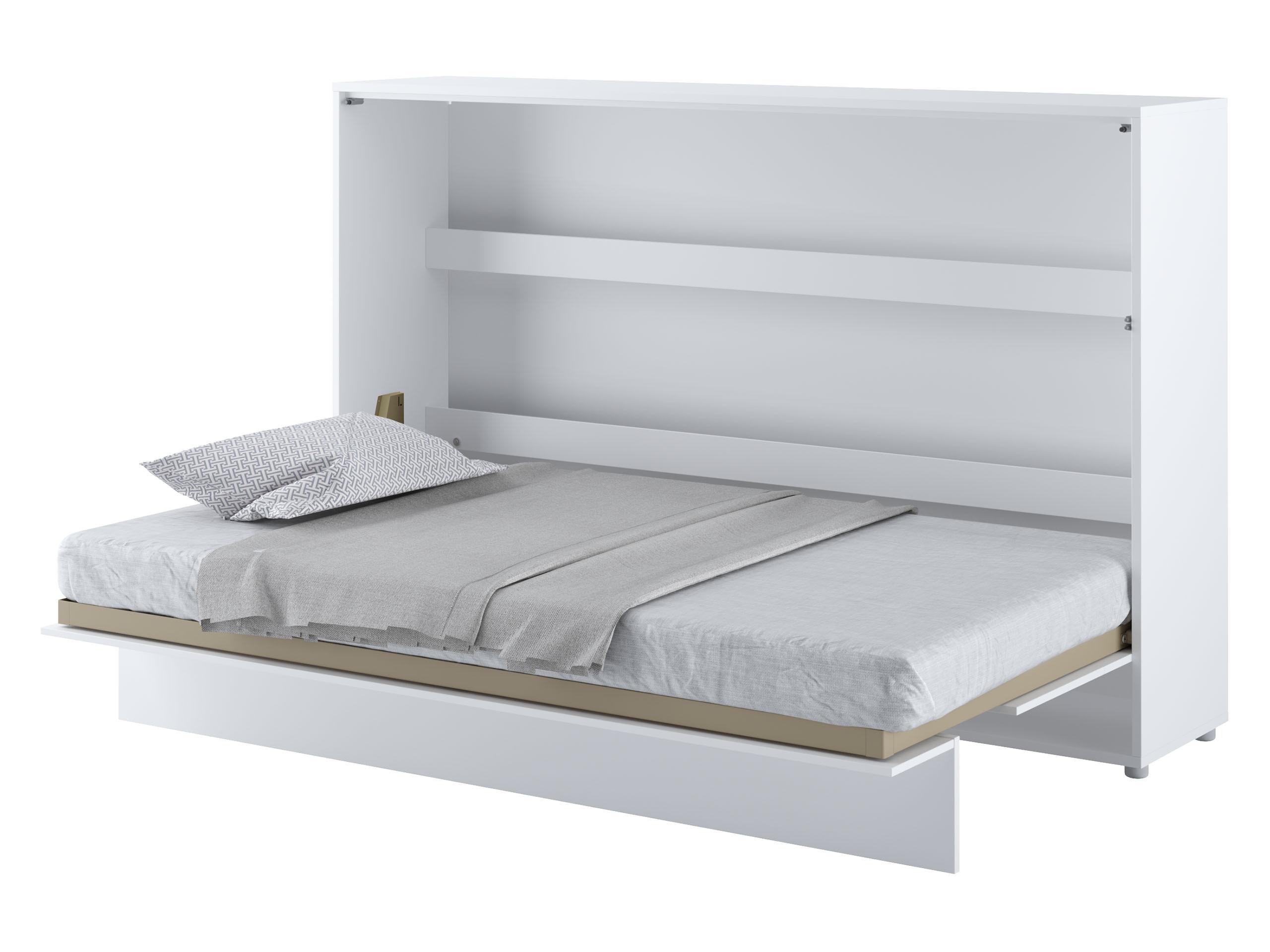 SCHRANKBETT Bed-Concept BC-05 120x200 mit LED-Lampe und LED Beleuchtung Holzwerkstoff MIRJAN24 Möbel > Betten Weiß