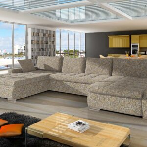 wohnli-moebel-suche-800001432844-1 WOHNLANDSCHAFT Caro Textil MIRJAN24 Möbel > Sofas & Couches > Wohnlandschaften > Wohnlandschaften U-Form Beige