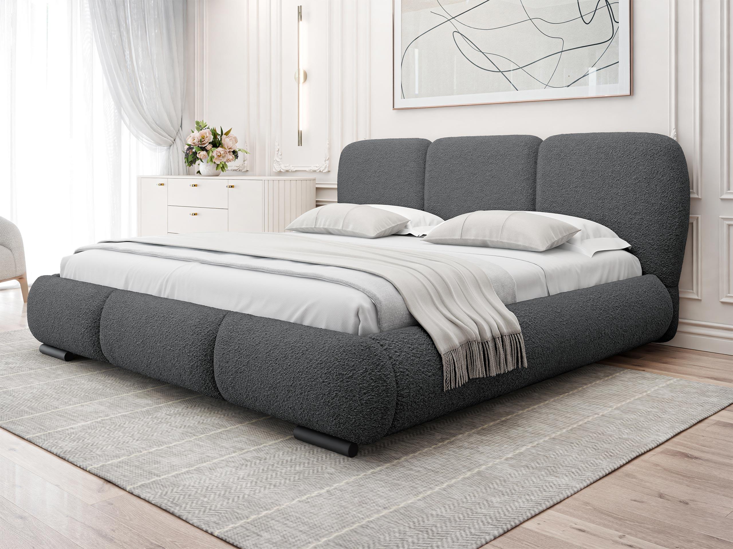 POLSTERBETT Rosa Textil MIRJAN24 Möbel > Betten > Polsterbetten Grau