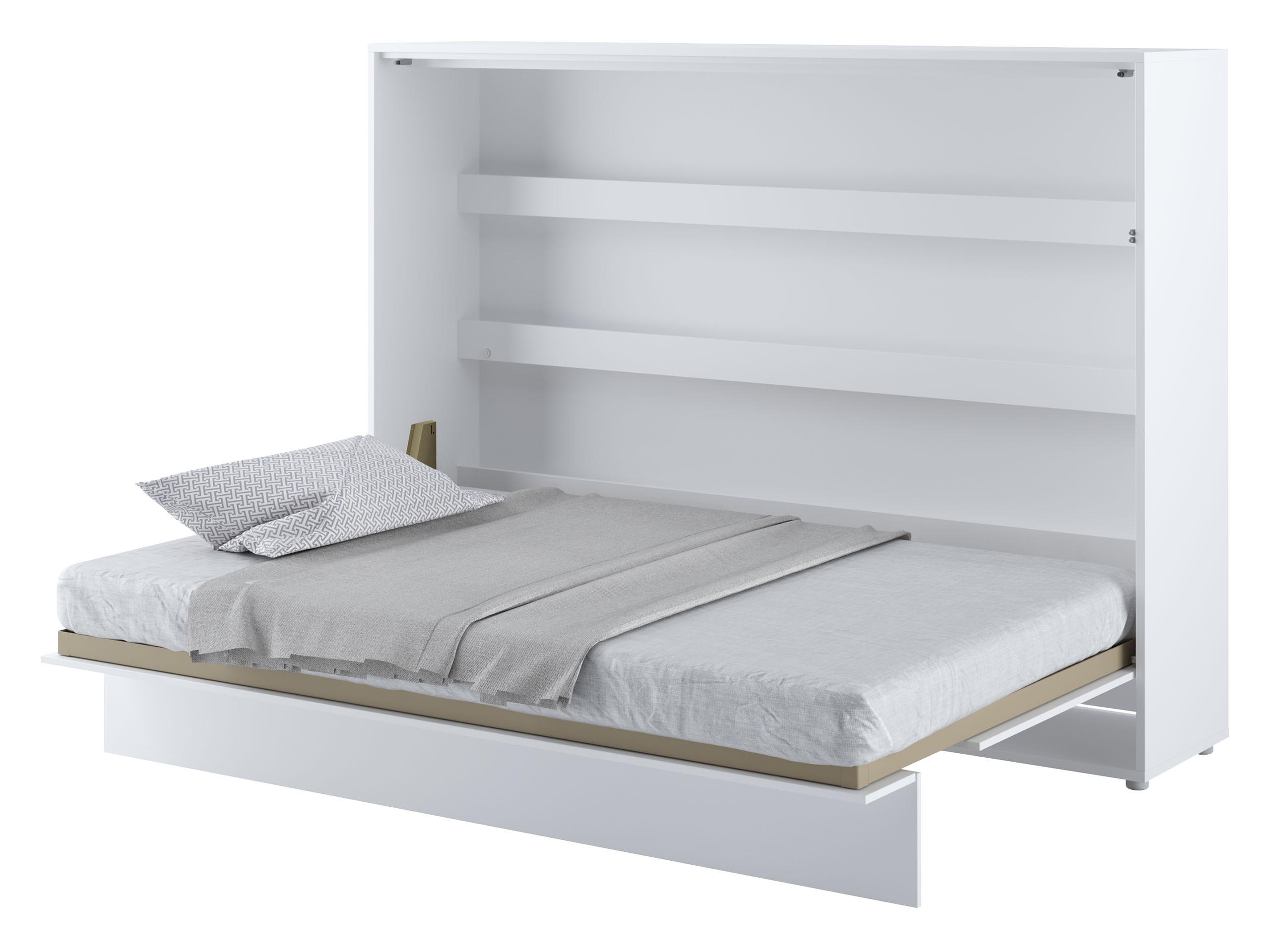 SCHRANKBETT Bed-Concept BC-04 140x200 mit weißer LED Beleuchtung Holzwerkstoff MIRJAN24 Möbel > Betten Weiß