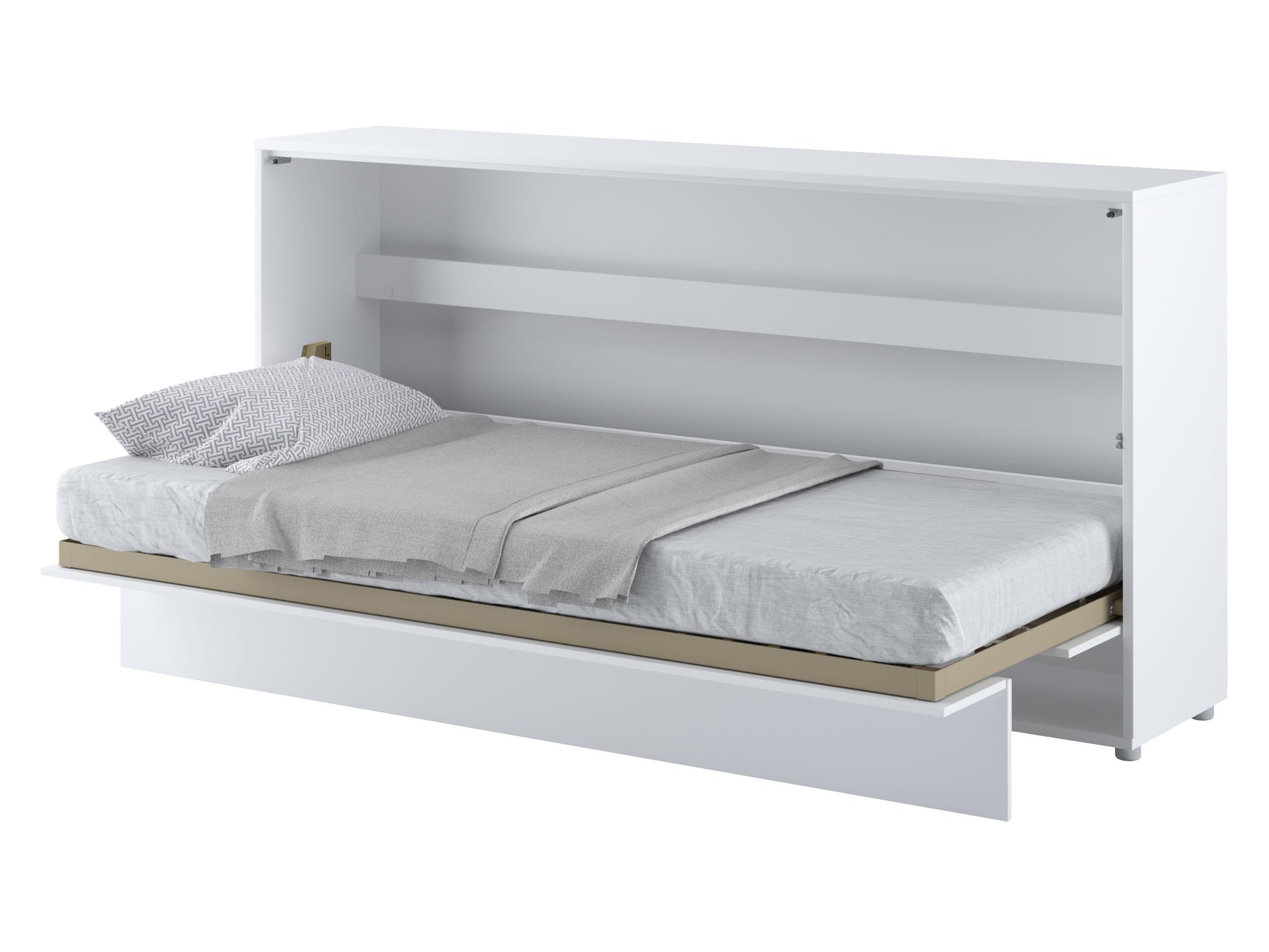 SCHRANKBETT Bed-Concept BC-06 90x200 mit LED-Lampe Holzwerkstoff MIRJAN24 Möbel > Betten Weiß