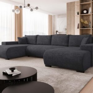 wohnli-moebel-suche-800001433323-1 WOHNLANDSCHAFT Nojan U Textil MIRJAN24 Möbel > Sofas & Couches > Wohnlandschaften > Wohnlandschaften U-Form Anthrazit