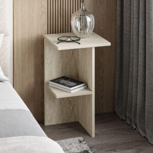 wohnli-moebel-suche-800001433450-1 NACHTTISCH quadratisch mit ablage 36/36/60 cm Holzwerkstoff Calicosy Möbel > Kommoden & Schubladenschränke > Nachttische Beige