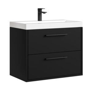 wohnli-moebel-suche-800001439438 Wohnli Möbelsuche - BADMÖBEL-SET Florence 2 Teile Schwarz Matt - 60 x 35 x 51 cm