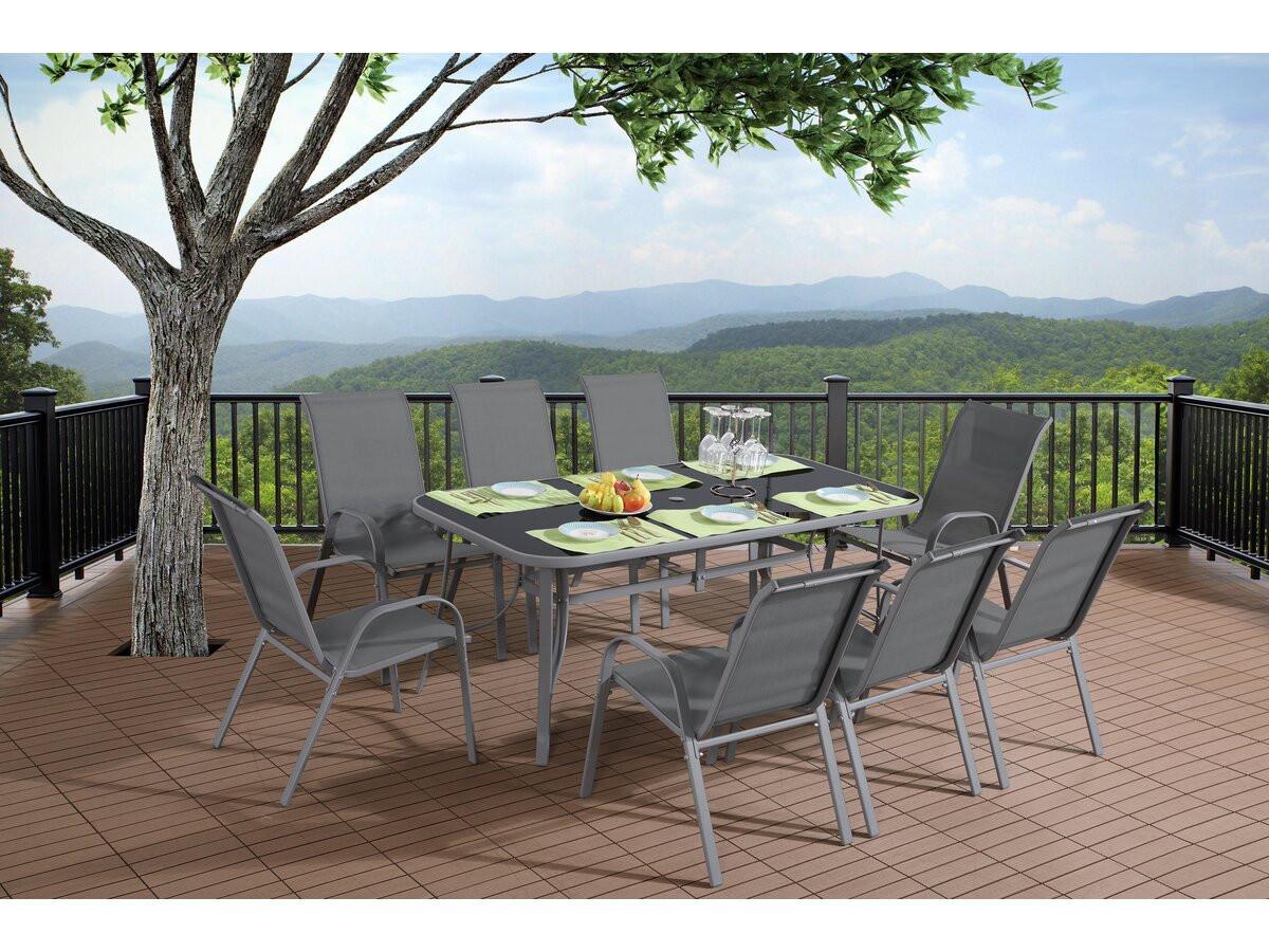 wohnli-moebel-suche-800001439853-1 GARTENTISCH cordoba Schwarzes Glas Glas Habitat Garten Garten & Outdoor > Gartenmöbel > Gartentische Grau