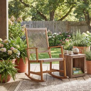 wohnli-moebel-suche-800001439875-1 SCHAUKELSTUHL Beige Holz MCW Garten & Outdoor > Gartenmöbel > Gartenstühle Beige