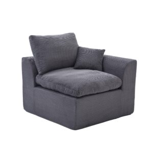Wohnli Möbelsuche - SESSEL Cord-Sofa mit Federkern-Polsterung und Kissen