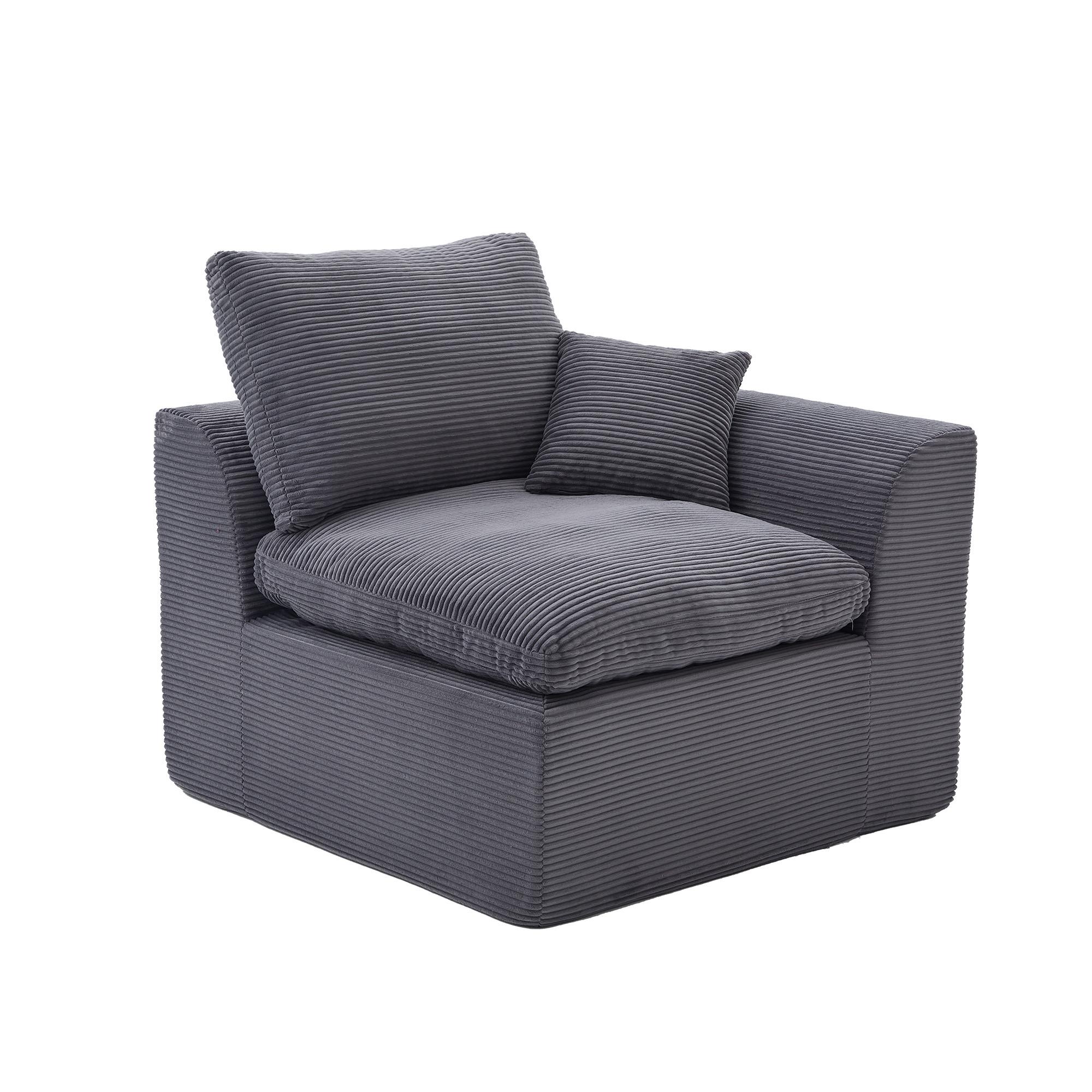 wohnli-moebel-suche-800001442591 Wohnli Möbelsuche - SESSEL Cord-Sofa mit Federkern-Polsterung und Kissen