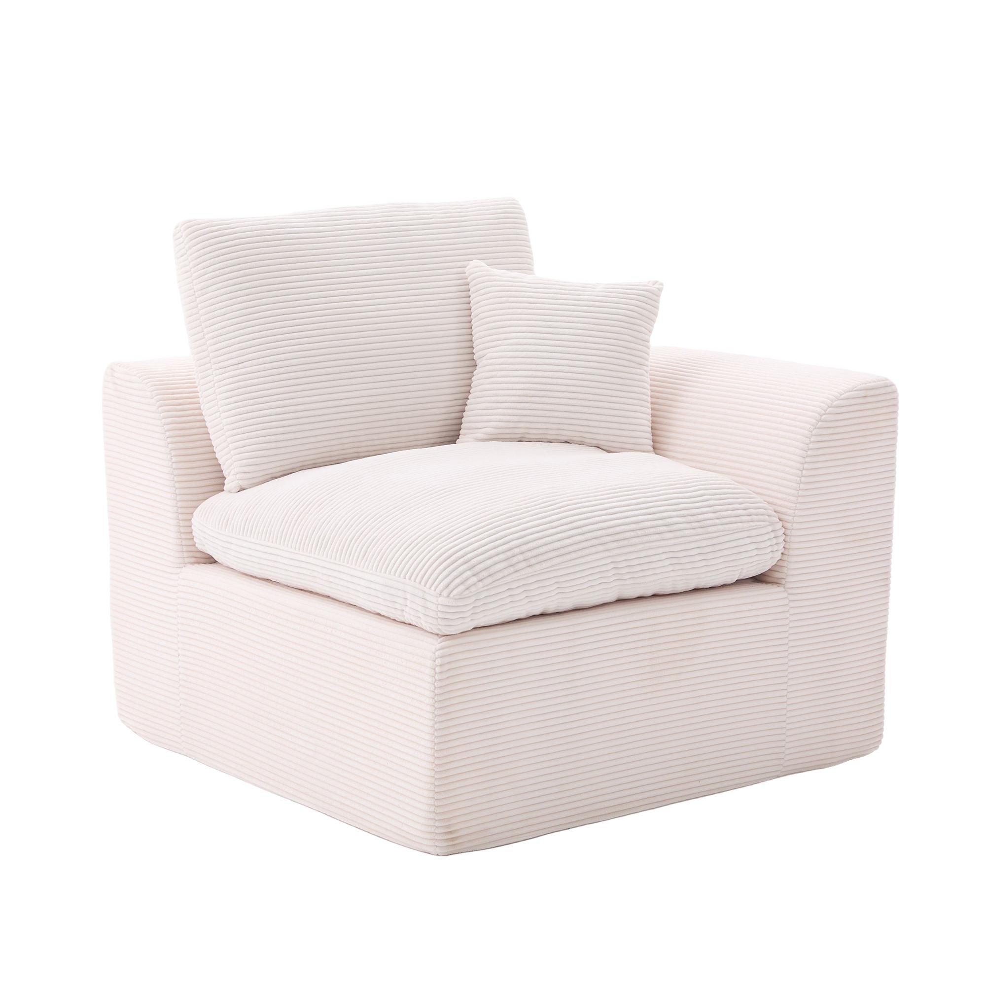 wohnli-moebel-suche-800001442592 Wohnli Möbelsuche - SESSEL Cord-Sofa mit Federkern-Polsterung und Kissen