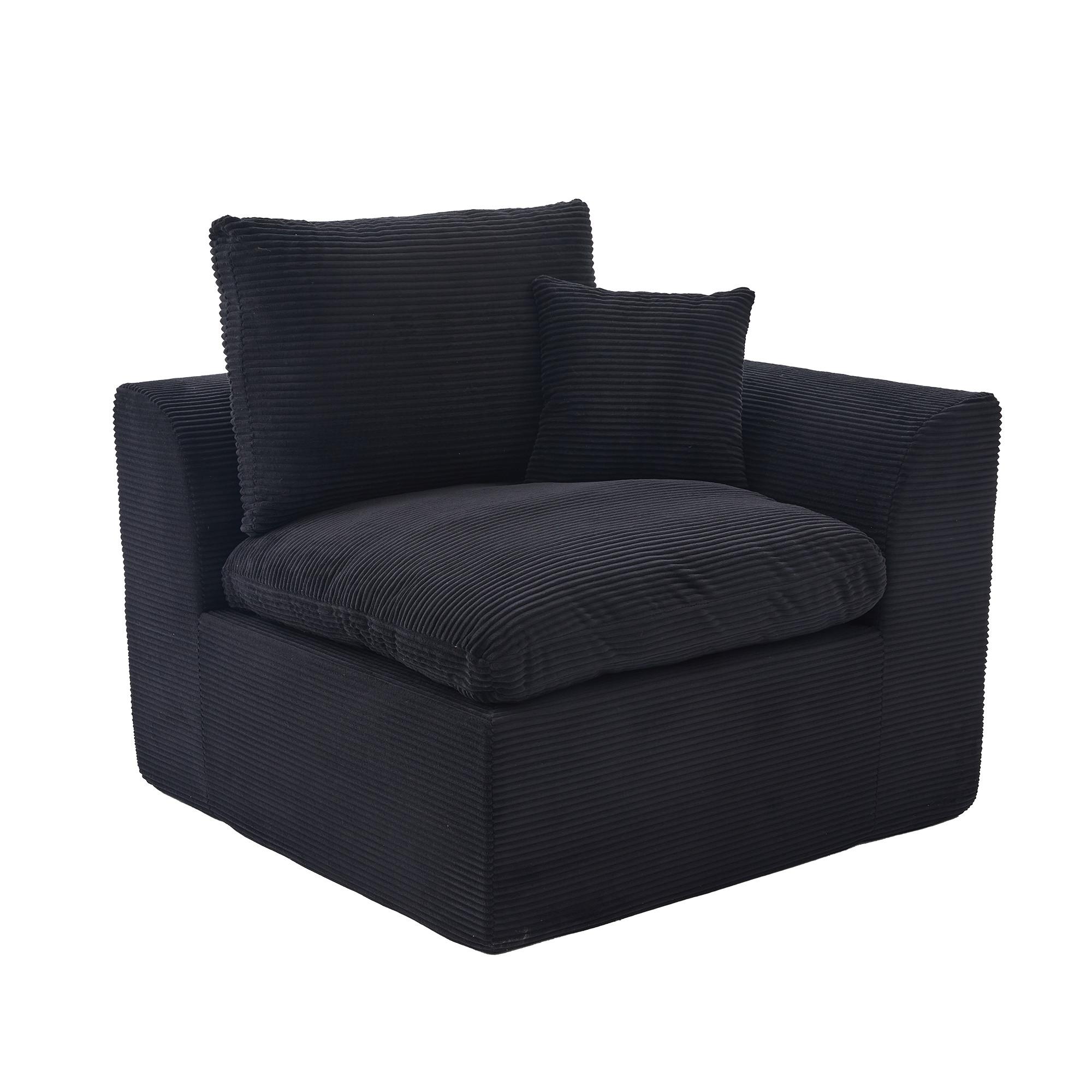 wohnli-moebel-suche-800001442593 Wohnli Möbelsuche - SESSEL Cord-Sofa mit Federkern-Polsterung und Kissen