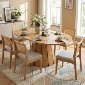 wohnli-moebel-suche-800001442922-1 ESSTISCH ausziehbar 118-158 cm Vintage Holzoptik Holzwerkstoff Urban Meuble Möbel > Tische > Esstische Beige