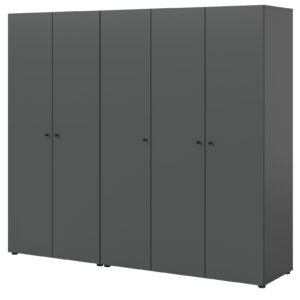wohnli-moebel-suche-800001443283 Wohnli Möbelsuche - KLEIDERSCHRANK grau 5-türig 200 cm
