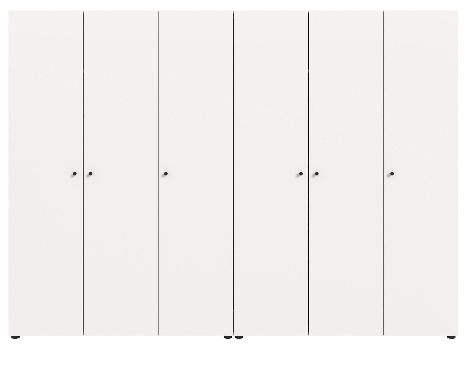 wohnli-moebel-suche-800001443298 Wohnli Möbelsuche - KLEIDERSCHRANK weiß 6-türig 240 cm