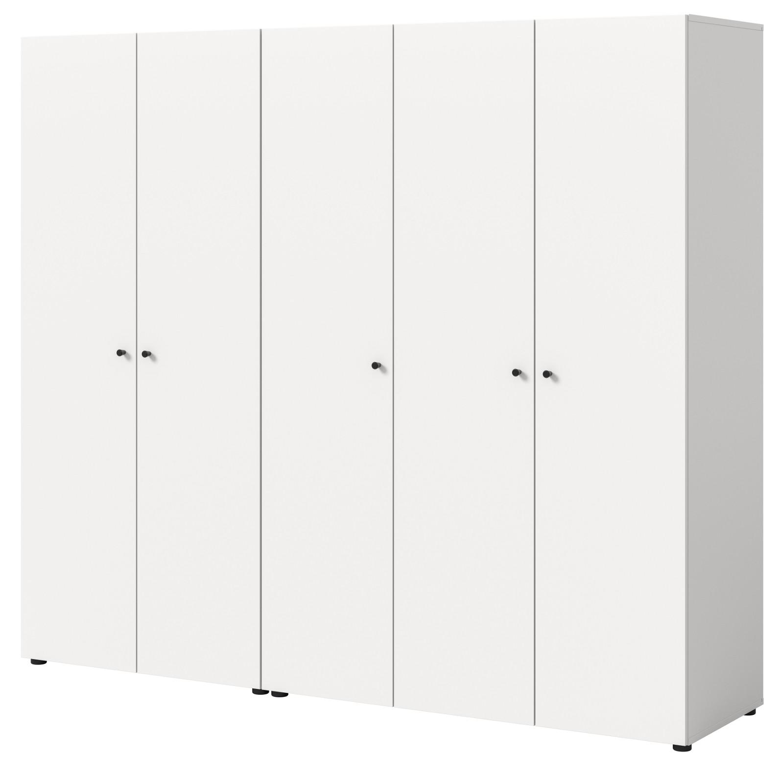 wohnli-moebel-suche-800001443323 Wohnli Möbelsuche - KLEIDERSCHRANK weiß 5-türig 200 cm