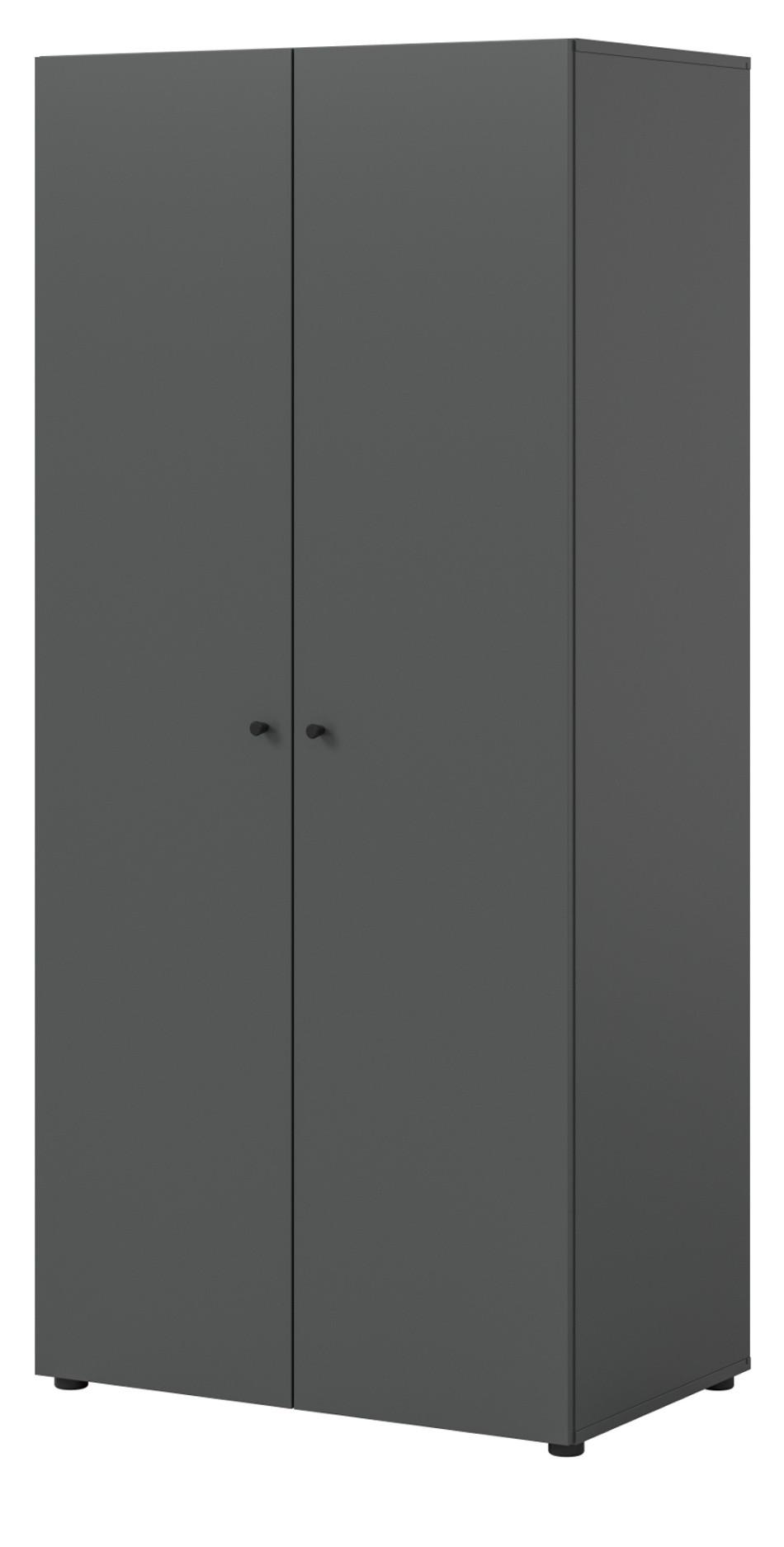 wohnli-moebel-suche-800001443329 Wohnli Möbelsuche - KLEIDERSCHRANK grau 2-türig 80 cm